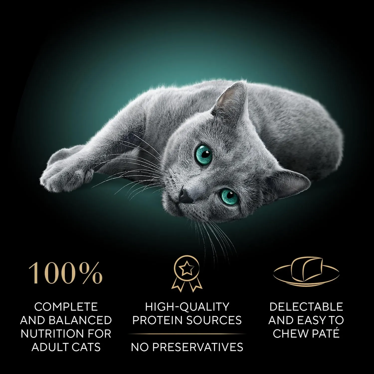 Sheba Perfect Portions Wet Cat Food Pate, Savory Chicken Entree, Roasted Turkey Entree, and Tender Beef Entree Variety Pack, 2.6 oz. Twin Pack Trays (24 Count, 48 Servings)