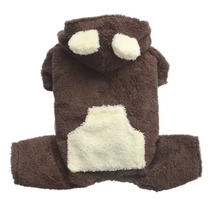 SMALL DOG - Fluffy Dog Chocolate Onesie