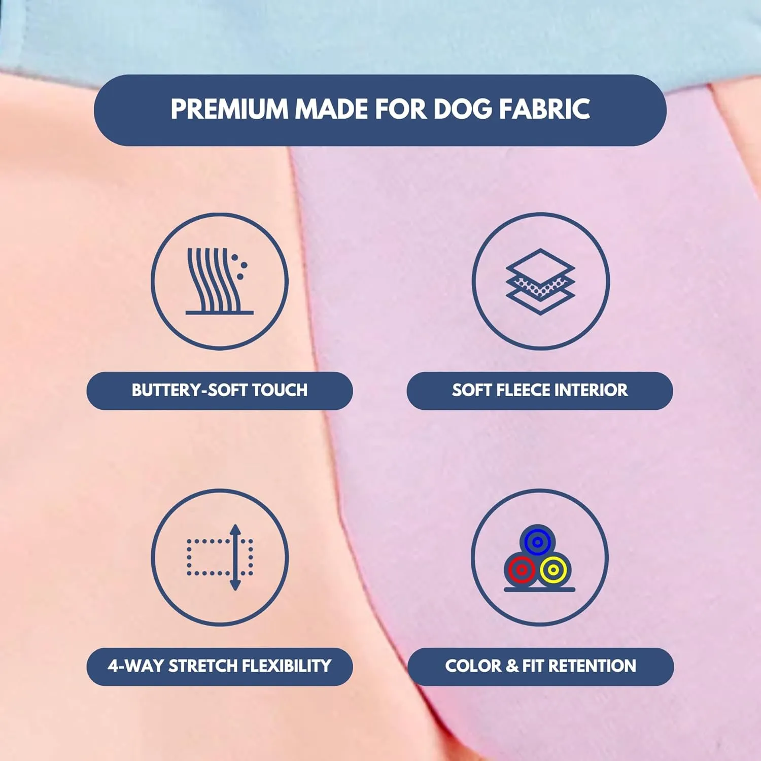Spark Paws Dog Hoodie - Premium Quality, Buttery Soft, Superior Comfort and Fit, Calming Fleece Interior, Suitable for All Breeds - Cotton Candy - M