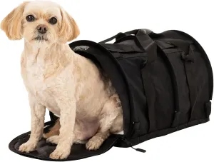 SturdiBag Pro 3.0 Pet Travel Carrier for Cats and Dogs  Soft-Sided with Safety Clips and Seatbelt Straps for Airplane or Car Travel | Large, Black