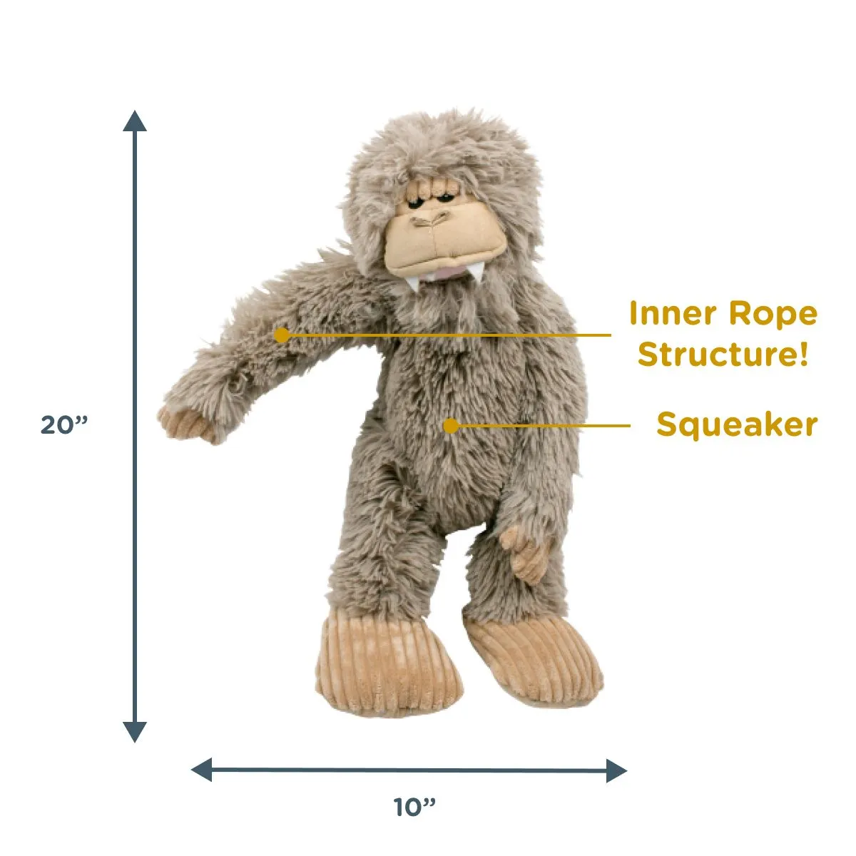 Tall Tails Dog Toy Real Feel Big Foot