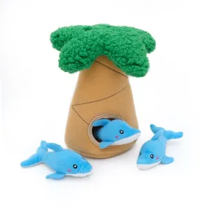 Zippy Paws Dolphin Burrow Dog Toys